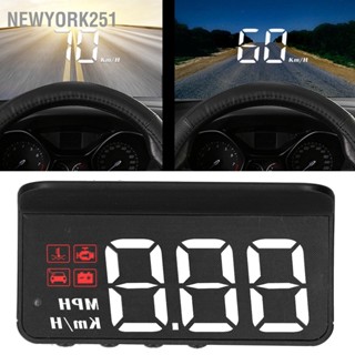 Newyork251 OBD2 HUD Head Up Display Windshield Projector มาตรวัดมัลติฟังก์ชั่น สัญญาณเตือน ความเมื่อยล้า เตือนการขับขี่