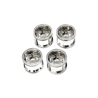 [ชุดแต่งรถบังคับ] TAMIYA 47411 WR-02CB T Parts (Wheel Rims) (Chrome Plated) ชุดแต่งทามิย่าแท้ rc