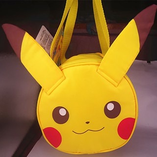 【In Stock】Pokemon Pikachu Kids Monsters Insulated School Lunch Bag Tote With Ear Handbag