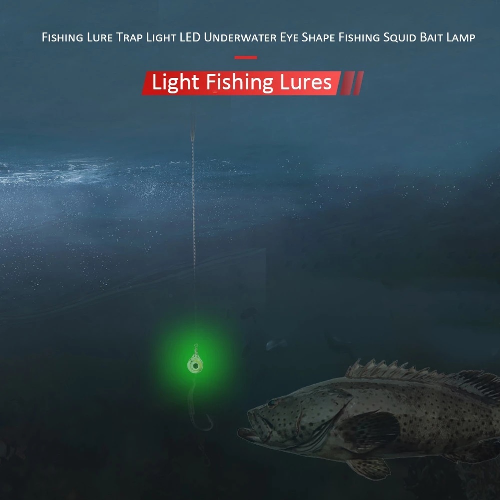 【CUNDA】สามารถเปลี่ยนแบตเตอรี่ได้ โคมไฟล่อปลา การเชื่อมต่อ เหยื่อตกปลา ตะขอปลา สามารถดึงดูดฝูงปลาได้ดีขึ้น แสงตาปลา ไฟใต้น้ำ ใบพัดหาง เหยื่อปลอม ดึงดูดความสนใจของปลาได้เป็นอย่างดี เหยื่อยางพริ้ม หนอนยางหางโบก กบยาง เหยื่อกบ กบตีนเตะกบขาเต VIB อุปก