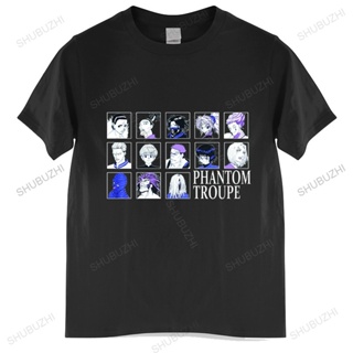 White Shirt Anime Hunter x T-Shirt Men Cotton Phantom Troupe Clothes Hisoka Chrollo Tops Tees Camise_02