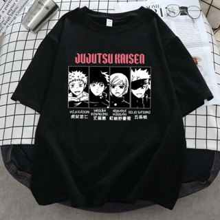 [COD]เสื้อยืดแขนสั้น พิมพ์ลายอนิเมะ Jujutsu Kaisen Fushiguro Megumi สําหรับผู้หญิง_02