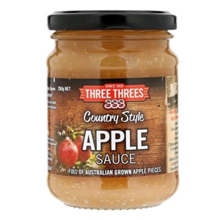 แอปเปิ้ลซอส Three Trees Country Style Apple Sauce 250g