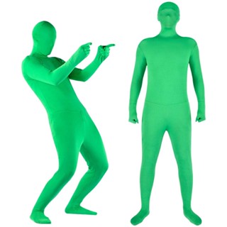 Photography Full Body Green Screen Body Suit Stretchable Invisible Effect Clothes For Photo Video