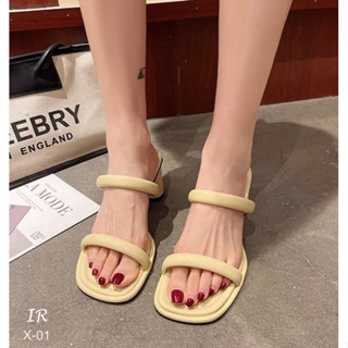X-01 รองเท้าส้นสูง สีสันโทนพาสเทล คนถามหาเยอะ
