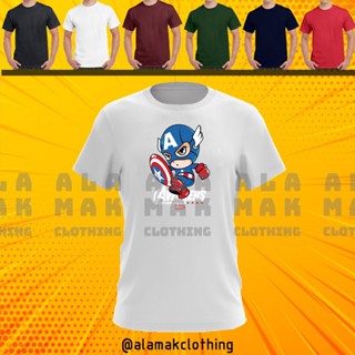 PROMOSI HEBAT  MARVEL STUDIO CAPTAIN AMERICA THE AVENGERS CARTOON BAJU LELAKI PEREMPUAN T SHIRT!! 100% COTTON_03