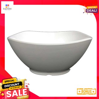 ชามสี่เหลี่ยม#White 7.5สีครีมขาวขนาดนิ้วFlower SquareBowl7.5" #White