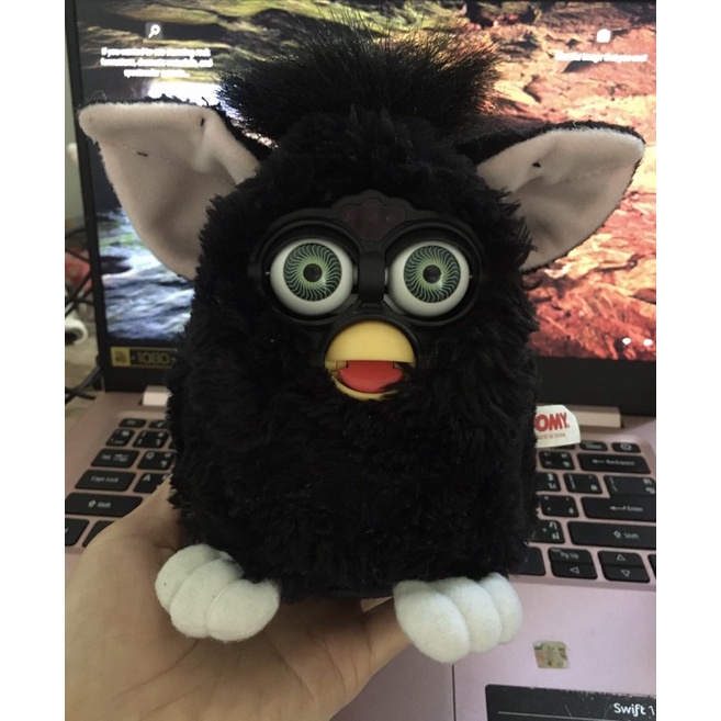 Furby Tomy (Tiger Electronics) สีดำ งานปี1998 งานเก่า หายาก มือสอง เครื่องเปิดไม่ติด เป็นงานตั้งโชว์