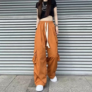 MI TANG SHOP กางเกง กางเกงขายาว กางเกงเอวสูง กางเกงขายาวผู้หญิง 2023 ใหม่ K100
