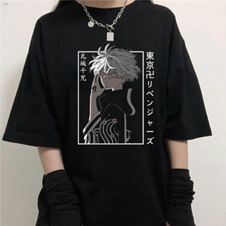 【Hot】เสื้อยืด Tokyo Revengers ลายกราฟิก Anime Kawaragi Senju สำหรับผู้ชาย/ผู้หญิง ผ้าฝ้าย 100%