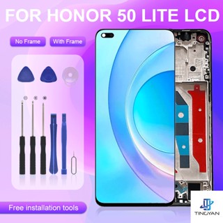 หน้าจอสัมผัสดิจิทัล LCD 6.67 นิ้ว สําหรับ Huawei Honor 50 Lite Honor 50 Lite NTN-L22 ส่งฟรี