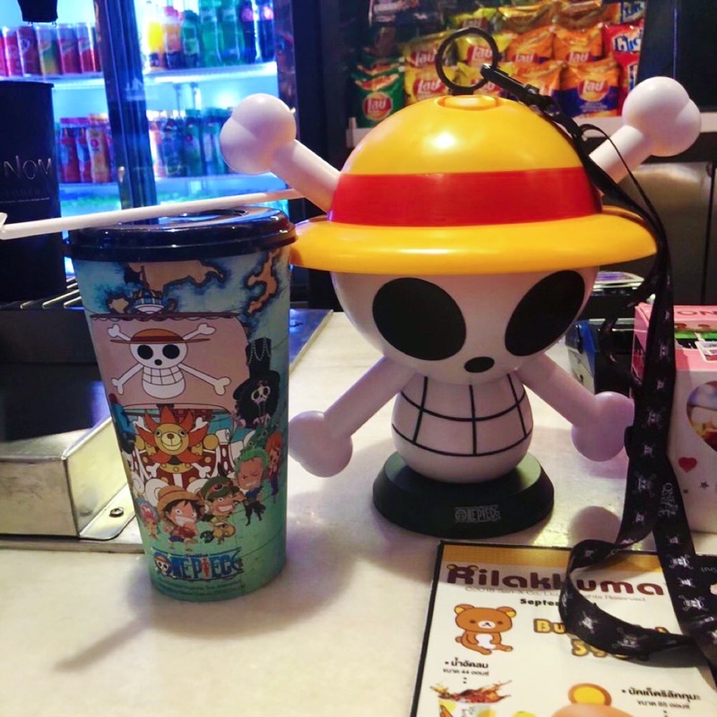 ถังป๊อปคอร์น One Piece หัวกระโหลกหมวกฟาง ลูฟี่ วันพีซ จาก Major Cineplex
