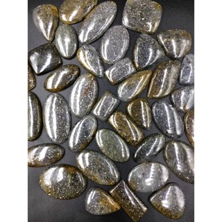 1 Pc Random Pick Natural Black Sunstone Wholesale Price Stone Cabochons Handmade And hand polished for Making Jewelry