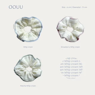 Whip cream scrunchies | ยางมัดผม oouu รุ่น whip cream มี 3 สี