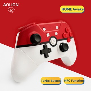 จอยเกมบลูทูธไร้สาย สําหรับ Switch Pro NS Lite PC NFC 6-Axis Doublemotor Gamepad Nintendo Switch