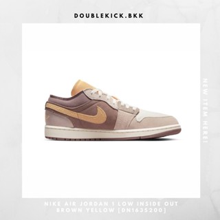 NIKE AIR JORDAN 1 LOW INSIDE OUT BROWN YELLOW [DN1635200]