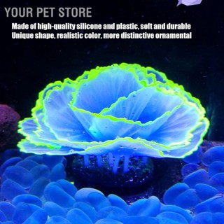  Your Pet Store ตู้ปลาผักกาดหอมเรืองแสงตกแต่งปะการังจำลองพืชทะเลตกแต่งภูมิทัศน์พิพิธภัณฑ์สัตว์น้ำ