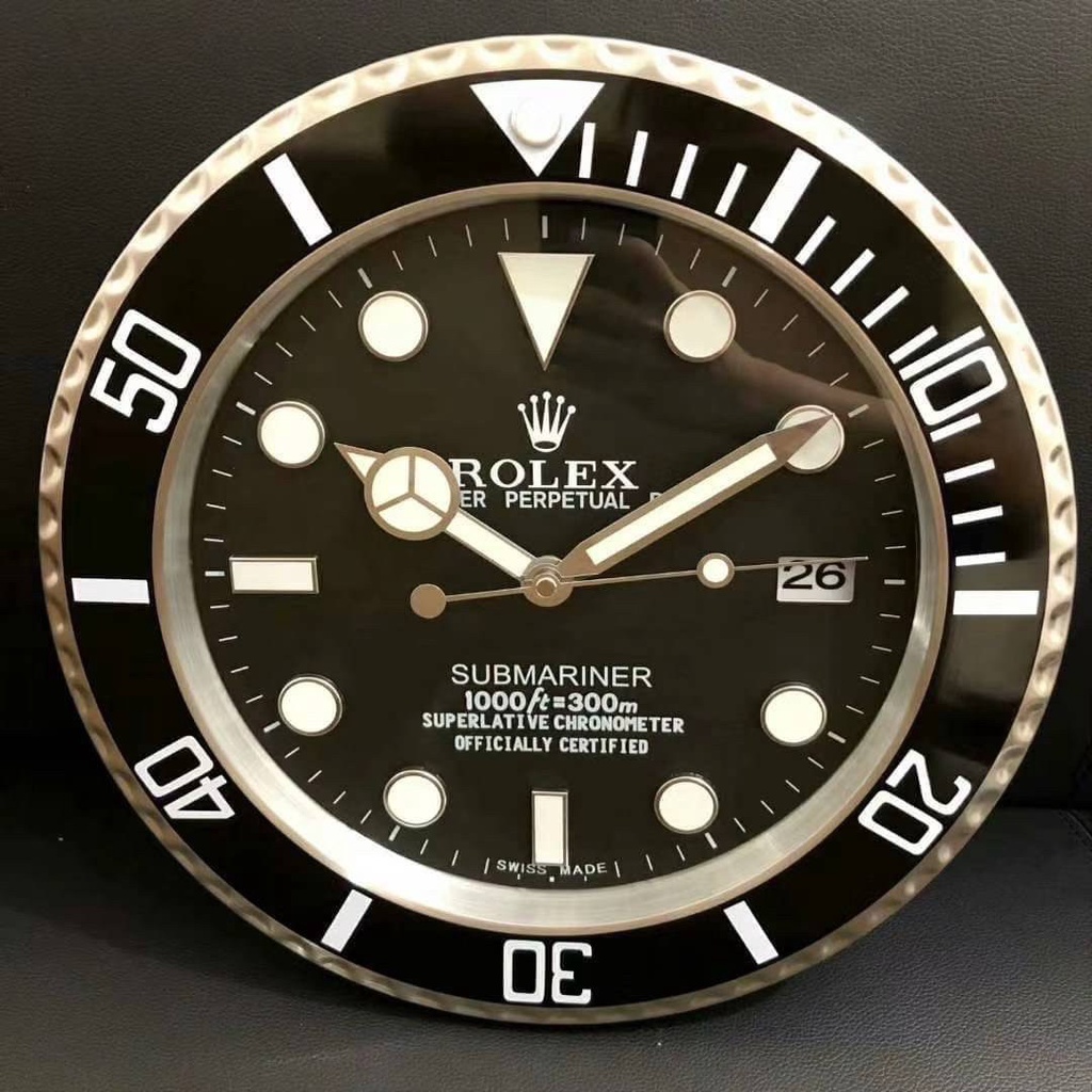 นาฬิกาแขวนผนัง ROLEX Submariner เข็มเดินเรียบ_พายน้ำชัดเจน