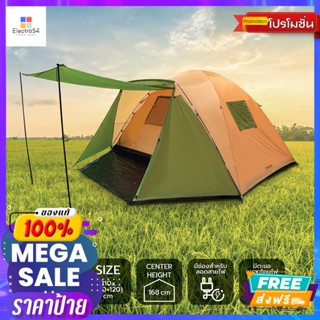 เต็นท์ 6 คน รุ่น BCT20-07 สีส้ม/เขียว  Tent 6 Person Model BCT20-07 Orange/Green Colorเต๊นท์