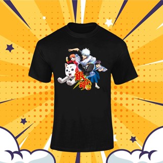 (พร้อมส่ง) เสื้อยืดลายการ์ตูนคลาสสิก กินทามะ Gintama ญี่ปุ่น Japan Retro Anime Manga อนิเมะ มังงะ Size S,M,L,XL,XXL_08