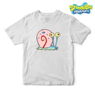 เสื้อยืด พิมพ์ลาย Spongebob SQUARPANTS GARY COMBED 30S DISTRO สําหรับผู้ชาย ผู้หญิง