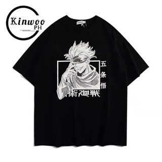 เสื้อยืด Jujutsu Kaisen Gojo Satoru ลำลองสำหรับบุรุษ สินค้าเฉพาะจุด ชุดลำลอง เสื้อยืดผู้ชาย_02