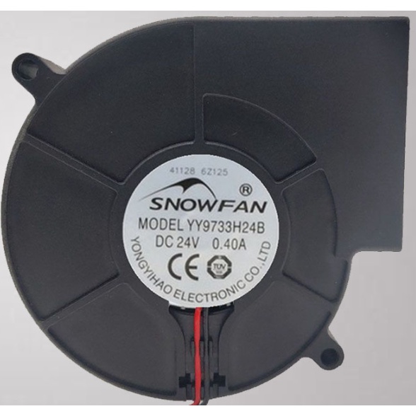 9733 24v Double SNOWFAN Ball Turbo Blower Cooling พัดลมแรงเหวี่ยง YY9733H24B pxa6