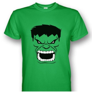 The Incredible Hulk Face Green T-shirt_01