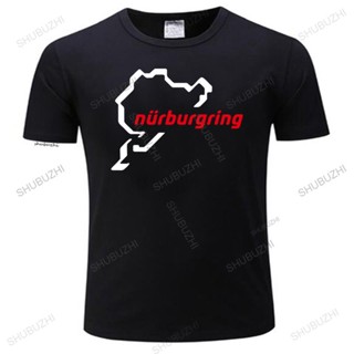 Mens Luxury Cotton T เสื้อผู้ชาย O-Neck Tees ขายร้อนคลาสสิก DesignCar แข่งรถ Track Nurburgring หลวม Tops สำหรับเขา plus