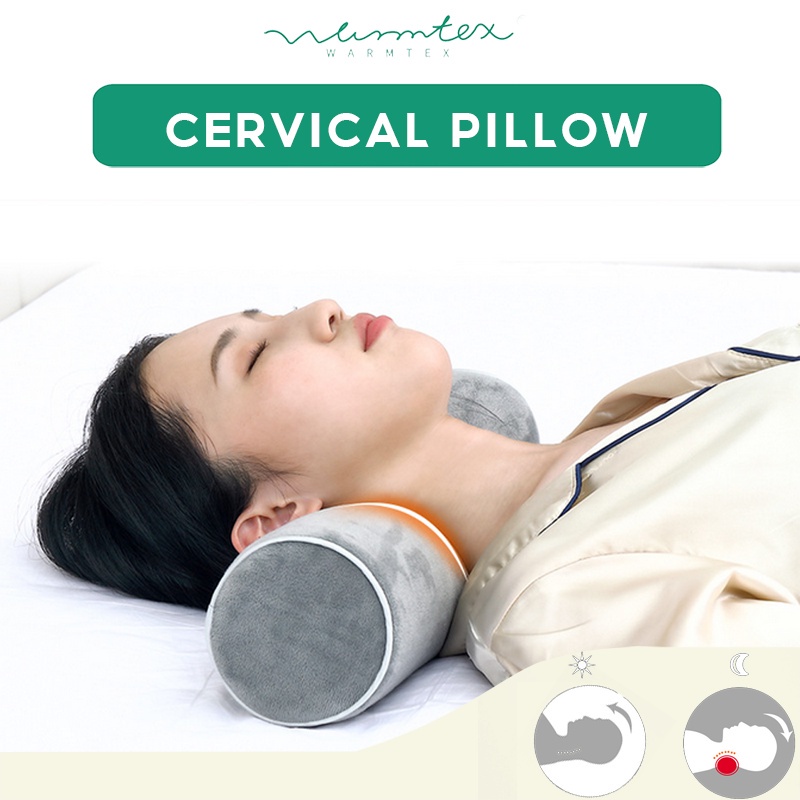 Cervical Neck Roll Memory Foam Pillow Round Pillows Sleeping Support
