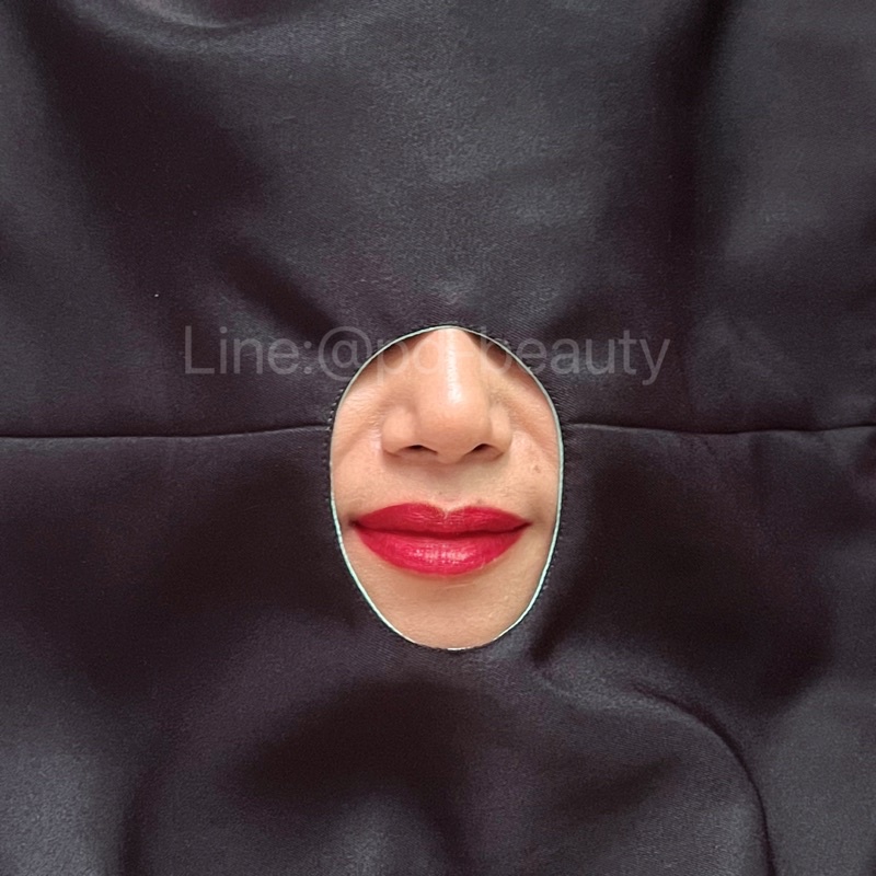 ผ้าคลุมกันเปื้อนระหว่างสักปาก 2ด้าน ผ้าคลุมสักคิ้ว กันเปื้อน