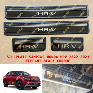 แผ่นกันรอยด้านข้าง โครเมี่ยม สีดํา หรูหรา สําหรับ Honda HR-V HRV 2022 2023 2024 2025