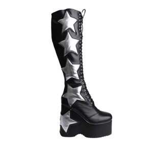 Villains SF THE STAR-5 Platform Riding Boots รองเท้าบูทผู้หญิง