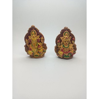 Laxmi Ganesh mitti murti 9cm