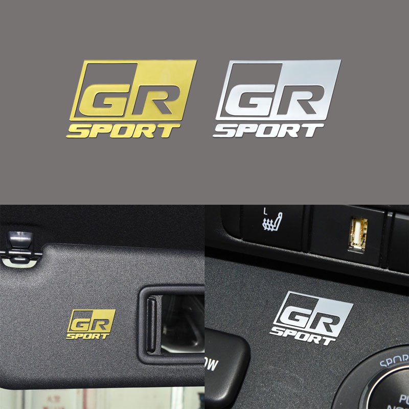 1 ❤ สติกเกอร์โลโก้โลหะ 3D GR TOYOTA GAZOO สําหรับติดตกแต่งรถยนต์ TOYOTA GR Sport