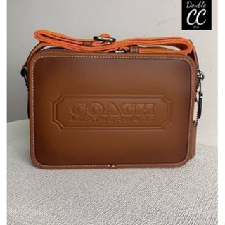 (แท้ 💯%‼ from Factory) CHARTER CROSSBODY IN SPORT CALF WITH BADGE UNISEX - Across body bag