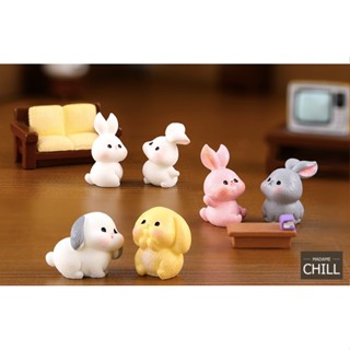 [MC397] ตุ๊กตุ่นจิ๋ว กระต่าย ตัวกลม ละมุนละไม 🐰 (1 ตัว ราคา 12 บาท)