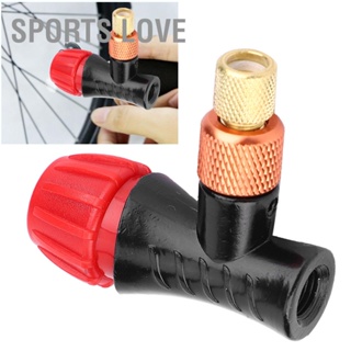  Sports Love 1 pcs อลูมิเนียมอัลลอยด์ CO2 จักรยาน Inflator หัววาล์วจักรยานยางปั๊มสำหรับถนนและจักรยานเสือภูเขา