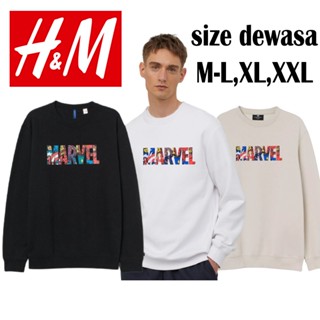 เสื้อกันหนาว มีฮู้ด ลาย MARVEL MARVEL UNISEX PREMIUM H*M/MARVEL M L XL XXL