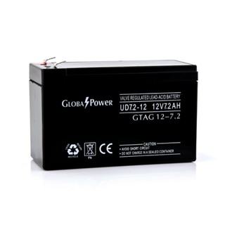 Global Power รุ่น GTAG12-7-2 ( 12V 7.2AH Battery ) แบตเตอรี่ 12 โวลต์ 7.2 แอมป์ สำหรับเครื่องสำรองไฟ UPS