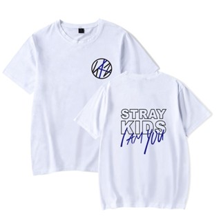 Kpop Stray Kids I AM YOU ผู้ชายผู้หญิงวัยรุ่นลำลองแขนสั้นเสื้อยืดกราฟิก_11