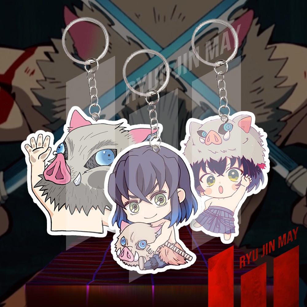 Gantungan HP พวงกุญแจ/พวงกุญแจ/ที่วางโทรศัพท์มือถือ - Kimetsu No Yaiba - Inosuke