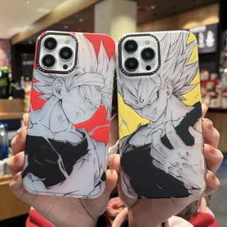 เคสโทรศัพท์มือถือ กันกระแทก ลายอนิเมะ Dragon Ball Z Goku Vegeta แฟชั่น สําหรับ IPhone 11 12 13 14 Pro Max 14 Pro Max