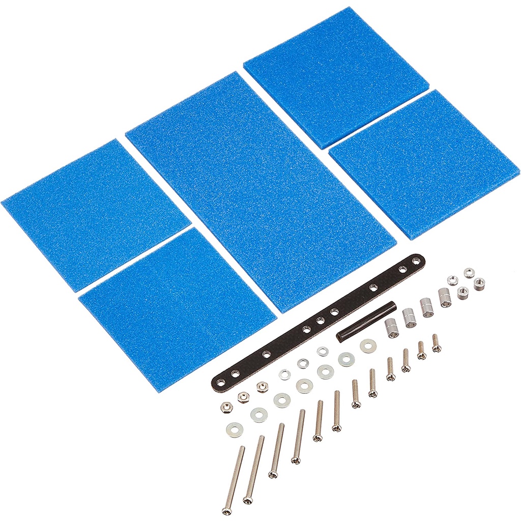 เบรคน้ำเงิน <TAMIYA 15512 - Brake Sponge Set (Mild 0.04/0.12 inch (1/2/3 mm), Blue)>