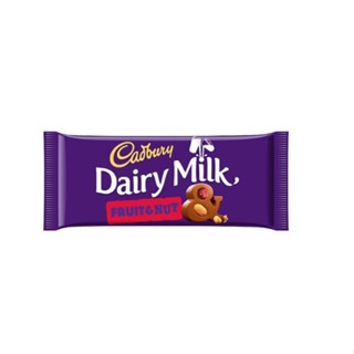 Cadbury Dairy Milk Fruit &amp; Nut 200g  ช็อคโกแลต ขนมหวาน ขนม chocolate