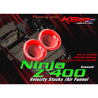 Ninja400 Z400 ปากแตร  Velocity stack Ninja400 Z400 AirFunnel Ninja400 z400 [KSPP]