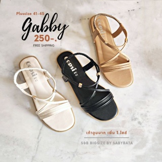 รองเท้ารัดส้น พลัสไซส์ 41-45 รองเท้าไซส์ใหญ่ รุ่น gabby bigsize plussize