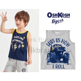 เสื้อยืดแขนกุด แบรนด์โรงงาน OshKosh สําหรับเด็กผู้ชาย ขายส่ง