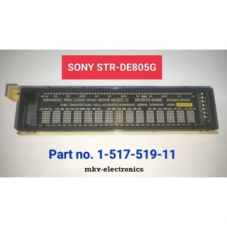 (1ชิ้น) หน้าจอเครื่องเสียง โซนี่ SONY รุ่นเครื่อง STR-DE805G , Part no. 1-517-519-11 (สินค้ามือสอง) 16-MT-57GK