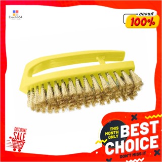 BRASS แปรงทองเหลืองทรงเตารีด ตราสมอ สีน้ำเงินBRASS SCRUB BRUSH WITH IRON HANDLE ANCHOR BLUE